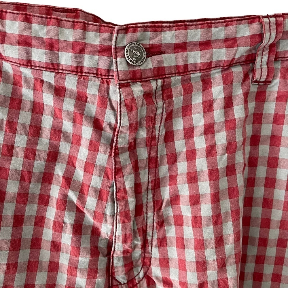 RODD & Gunn Red and Grey Check Cargo Utility Shorts - Picture 2 of 9